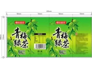 Термоусадочные слив-этикетки для бутылок чайных напитков